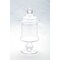 CC Home Furnishings 12” Clear Hand-Blown Glass Jar with Finial Lid
